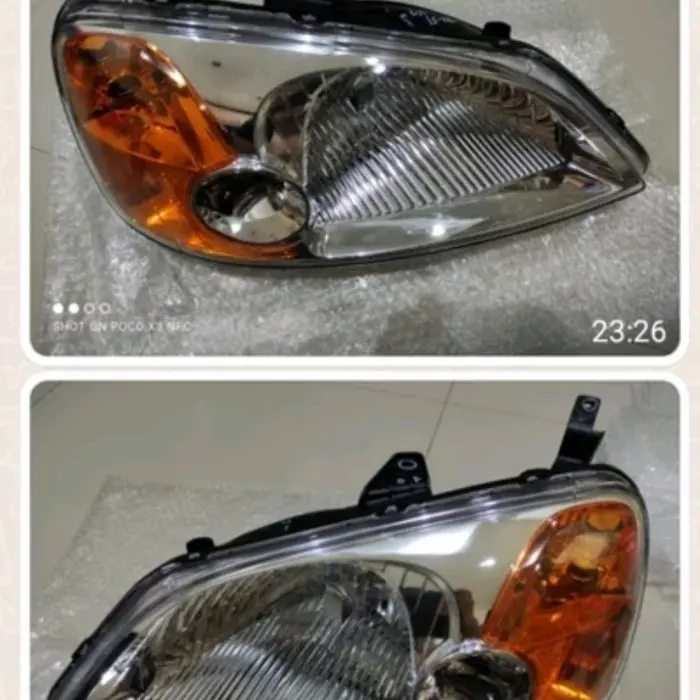 CIVIC 01 02 2001 2002 VTIS HEADLAMP HEAD LAMP LAMPU BESAR YELLOW USA - KANAN (SUPIR) SG