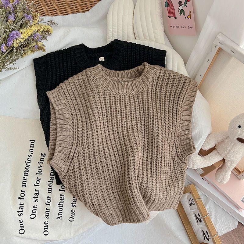 Product Introduction of Áo Vest Trẻ Em, Phong Cách Hàn Quốc Nghệ Thuật Phong Cách Mori HK, Len, Phong Cách Phương Tây, Không Tay, Đồ Len, Vest Dệt Kim, Thích Hợp Cho Mùa Xuân Và Mùa Thu, Vest Dệt Kim, Cho Trẻ Em Trung Và Lớn 4