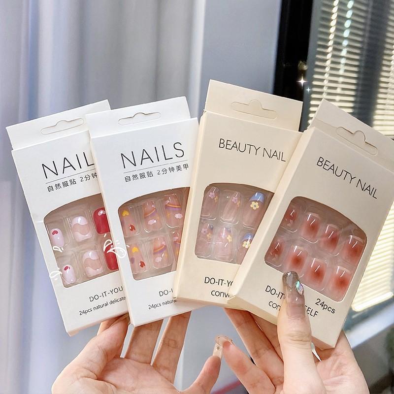 Product Introduction of French pure want to wear nail jelly nail nail patch removable glue finished nail piece hard gel nailpolish 2
