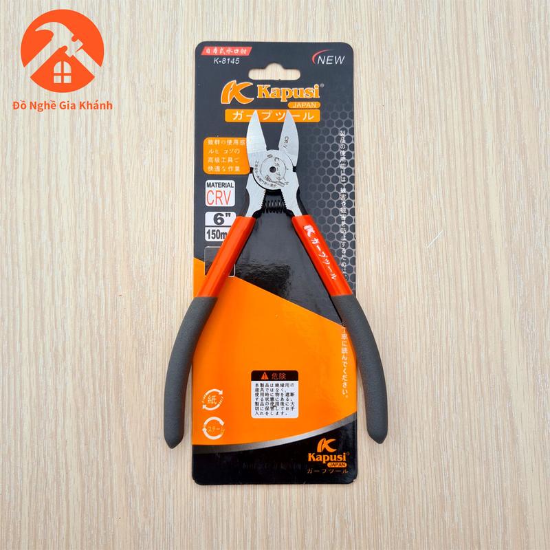 Kìm cắt góc nghiêng, cắt dây, cắt linh kiện đa năng 6in (150mm) kapusi