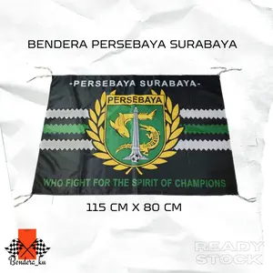 BENDERA KU - BENDERA PERSEBAYA SURABAYA BESAR TERMURAH bonek