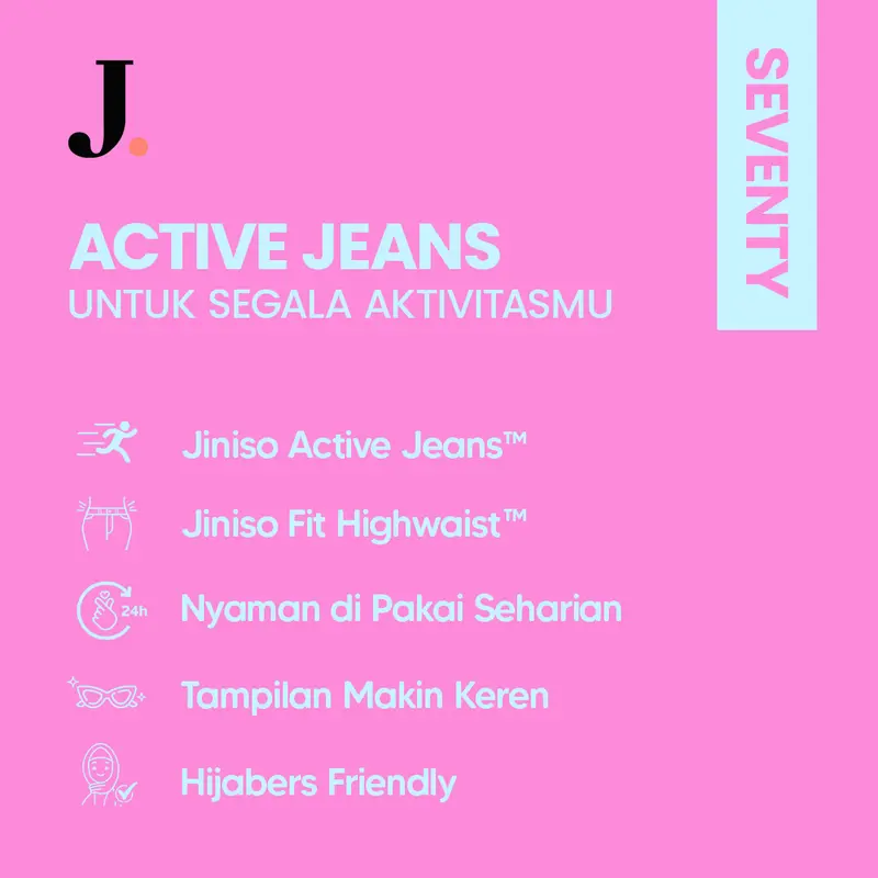 JINISO SEVENTY - 901 Slit Highwaist Rok Jeans Wanita Warna Khaki 7