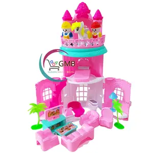 MAINAN ANAK PEREMPUAN LH4 ISTANA PRINCESS KASTEL PONY 3 LANTAI MAINAN RUMAH ISTANA BONEKA KUDA PONY SET