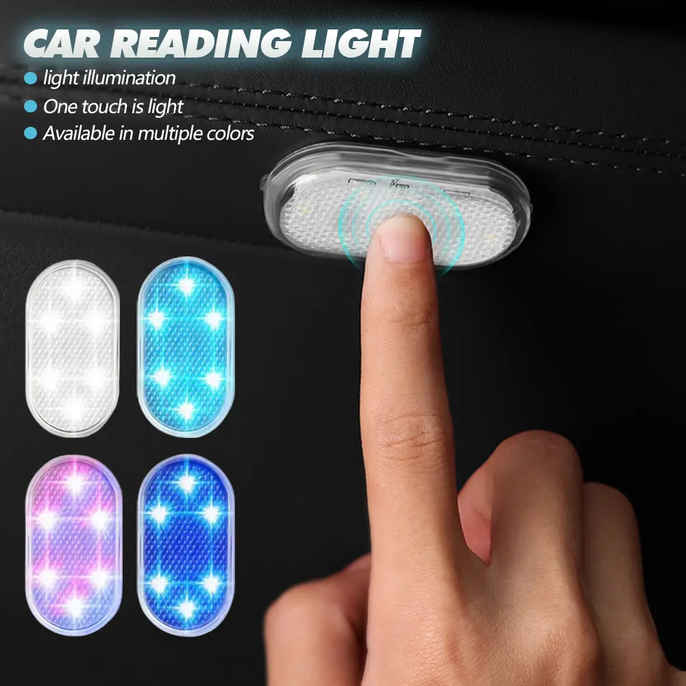 ไฟภายในรถ, โคมไฟอ่านหนังสือเพดานหลังคาอัตโนมัติ, ไฟกลางคืน LED, การชาร์จ USB, ไฟตกแต่ง 5V, 1 ชิ้น, #434201
