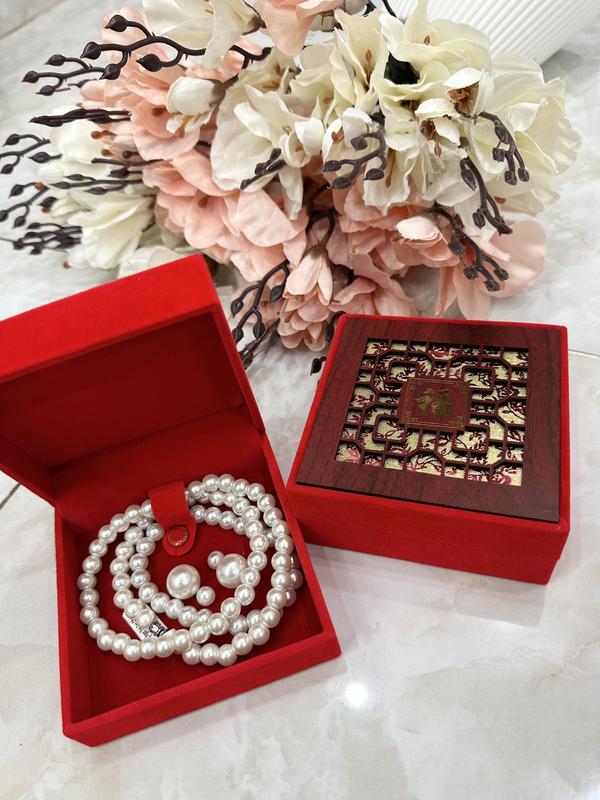 Bộ vòng ngọc trai tống gia 3 món ( vòng cổ + vòng tay + hoa tai )