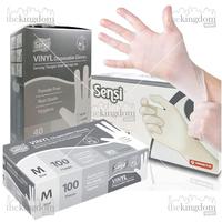 Gambar Sensi Vinyl Disposable PF Clear Gloves Sarung Tangan Vinil Powder Free Glove - Large /40, Plastik dari The Kingdom Shop Kota Administrasi Jakarta Utara 2 Tokopedia