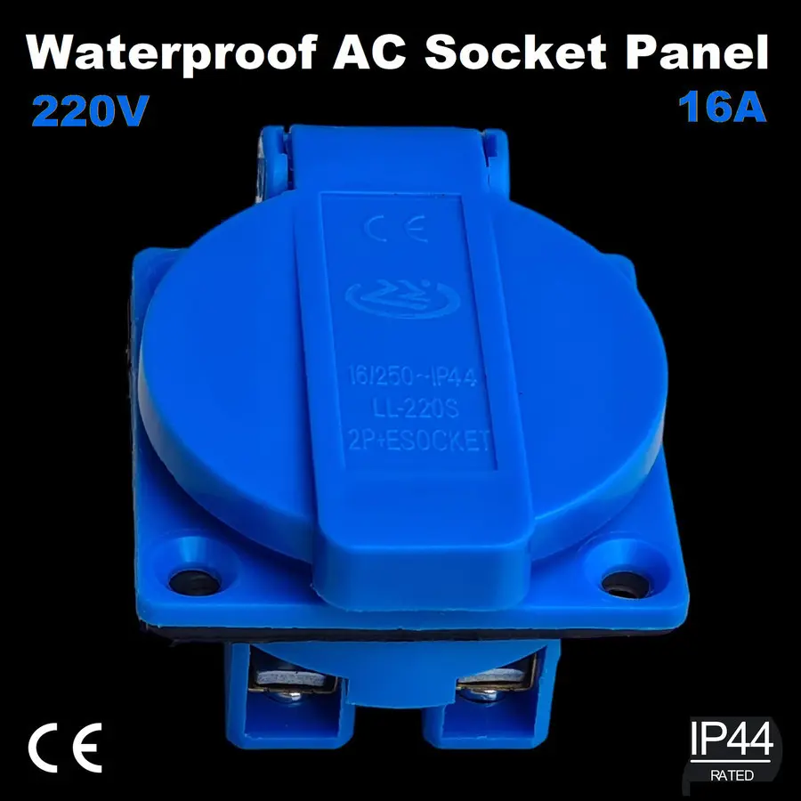 Stop Kontak Waterproof Soket AC Outdoor Panel Box Outlet Socket Genset ...