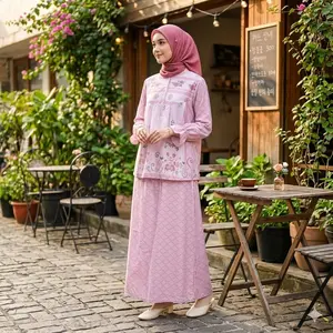 SNBM - Set Tunik ELIORA Wanita | Outfit Kasual Modern | Setelan Wanita Kekinian | Style Wanita Trendy