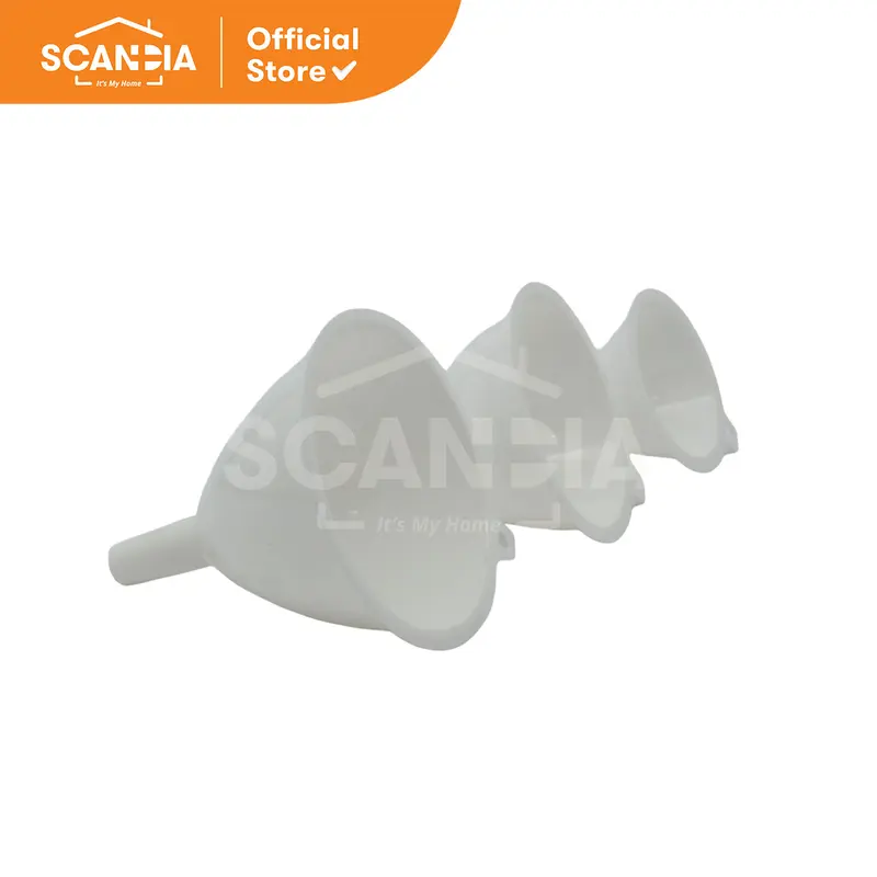 SCANDIA Corong Plastic Funnel With Handle 3Pcs (KA0144) 0
