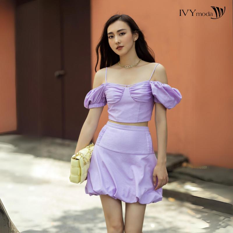Áo croptop IVY moda dành cho Nữ MS 16B9389