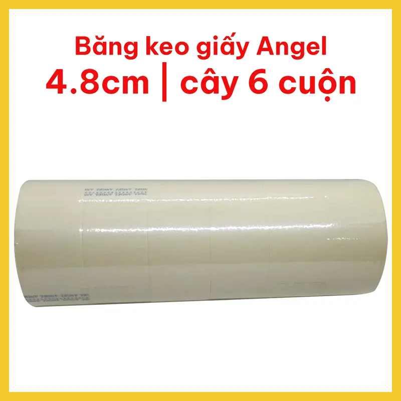 Băng keo giấy dài 30m, bề rộng 2.4cm và 4.8cm, keo dính tốt 4