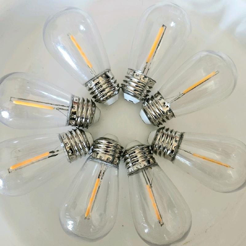  Bóng đèn led Edison 3w vàng tóc E27 trang trí ngoài trời chống nước dùng cho quán cà phê trà chanh trà sữa decor led bulb bóng đèn 