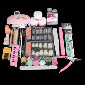 Complete Acrylic Nail Art Kit, 1 Set Professional Extension Tools & Accessories, DIY Nail Art Design Tool for Women & Girls, Christmas Gift