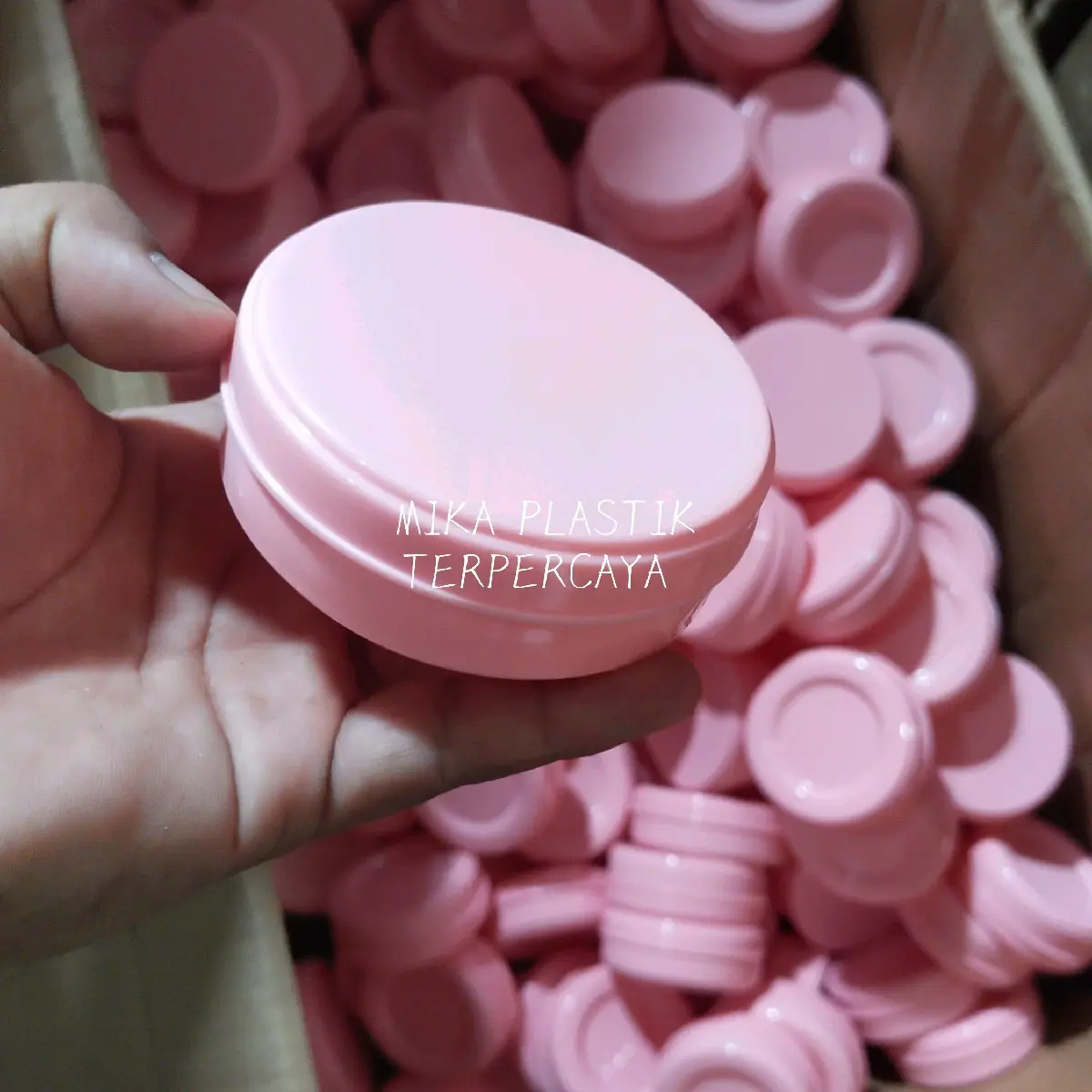 [50 Pcs] Pot Lulur Kosong 100 Gram Warna PINK Model Pomade