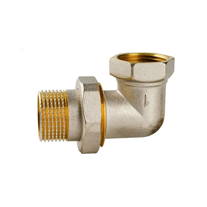 Brass Elbow Fitting, 1 Count 90-Degree Elbow Fitting, Multipurpose Copper Reducer Pipe Fitting, Pipe Fitting for Home, Office, Factory, Plumbing Supplies