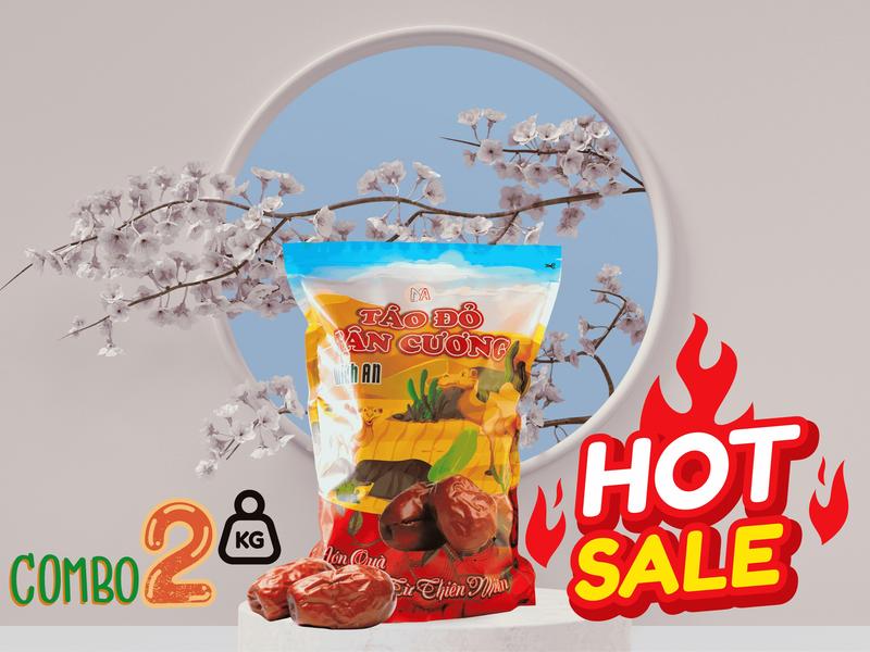 Combo 2kg Táo Đỏ Tân Cương Loại 150-170 Quả/1kg - [Nông Sản Minh An ] - Thơm Ngon Hàng Khô Tự Nhiên- Snack Ăn Vặt Food Thức ăn Đồ Ăn Nhẹ Đồ Khô Ăn Vặt Chua Cay Ăn Liền Vị Chua có hạt
