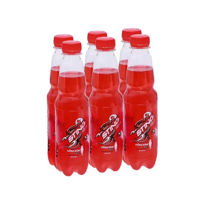 Nước tăng lực Sting Dâu chai 330ml lốc 6 chai 1