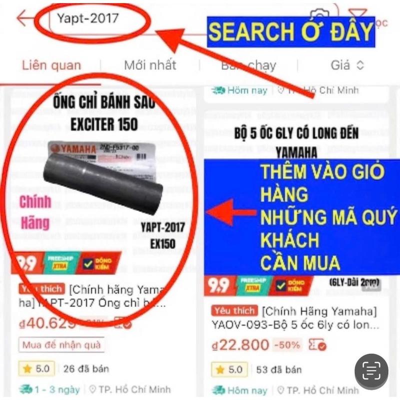 [Chính Hãng Yamaha][4:TRỤC CAM, XÍCH CAM] YAPT-2218 VÒNG BI EX15 (15-18) (5) 5