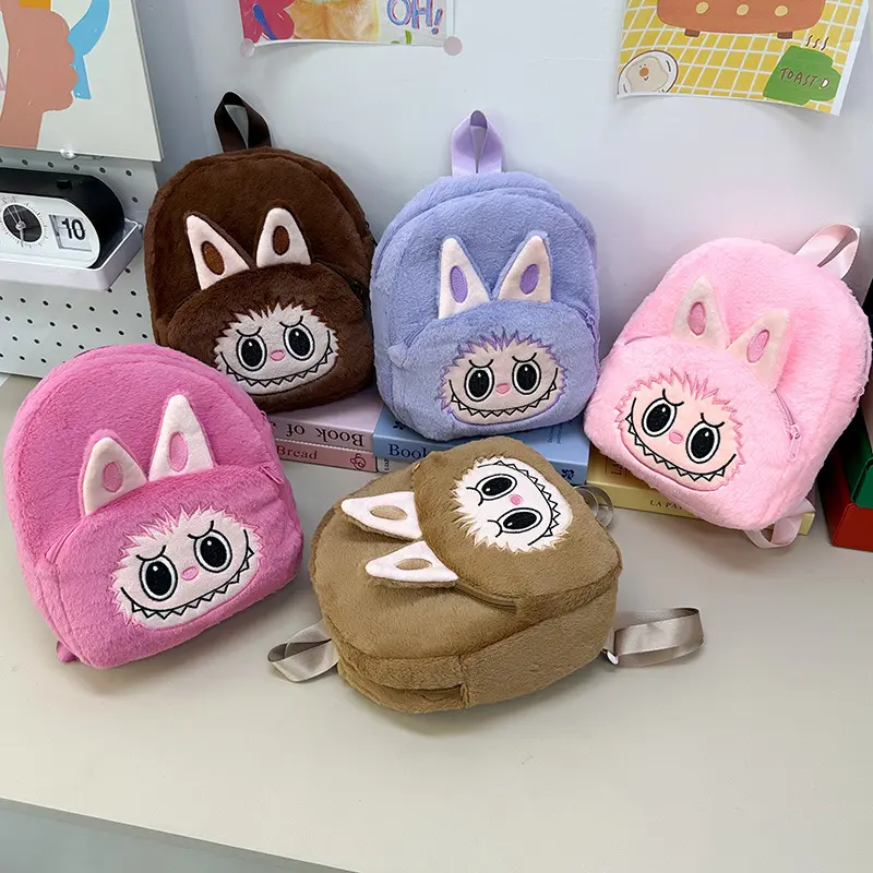 Beg galas kanak-kanak, LABUBU, reka bentuk kartun, comel, diperbuat daripada bahan mewah bag kids