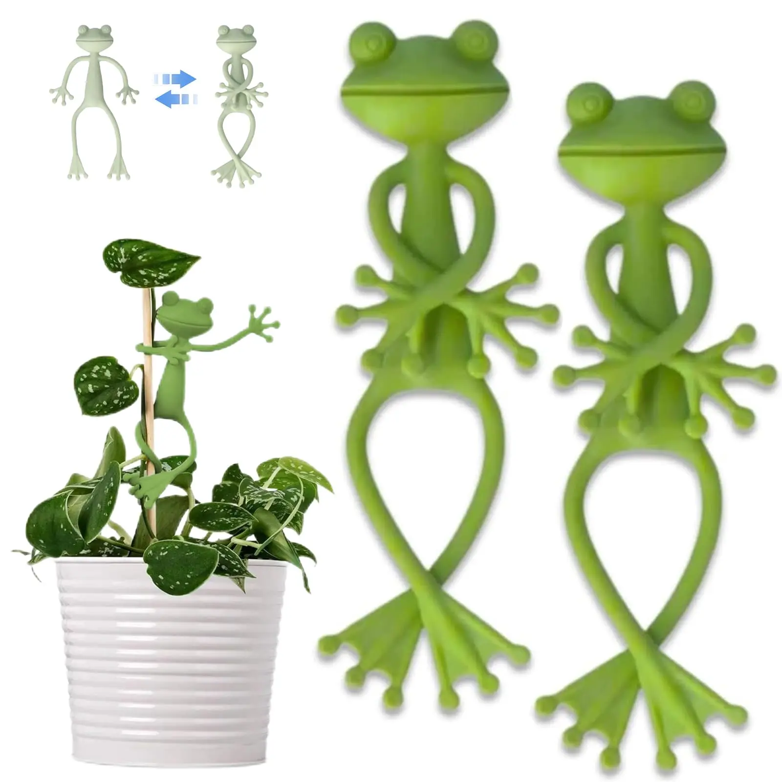 Cute Frog Design Plant Climbing Fixing Clip, Plant Climbing Fixing Clip, Plant Climbing Holder, Garden Supplies for Home Garden