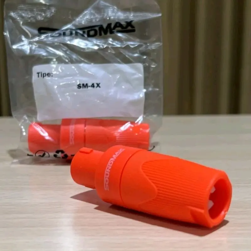 jack speakon male soundmax SM-4X orange original 3