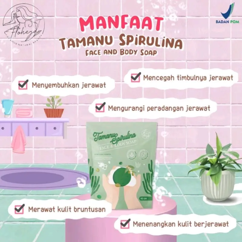 *FREE GIFT* SABUN TAMANU SPIRULINA FLOHERA