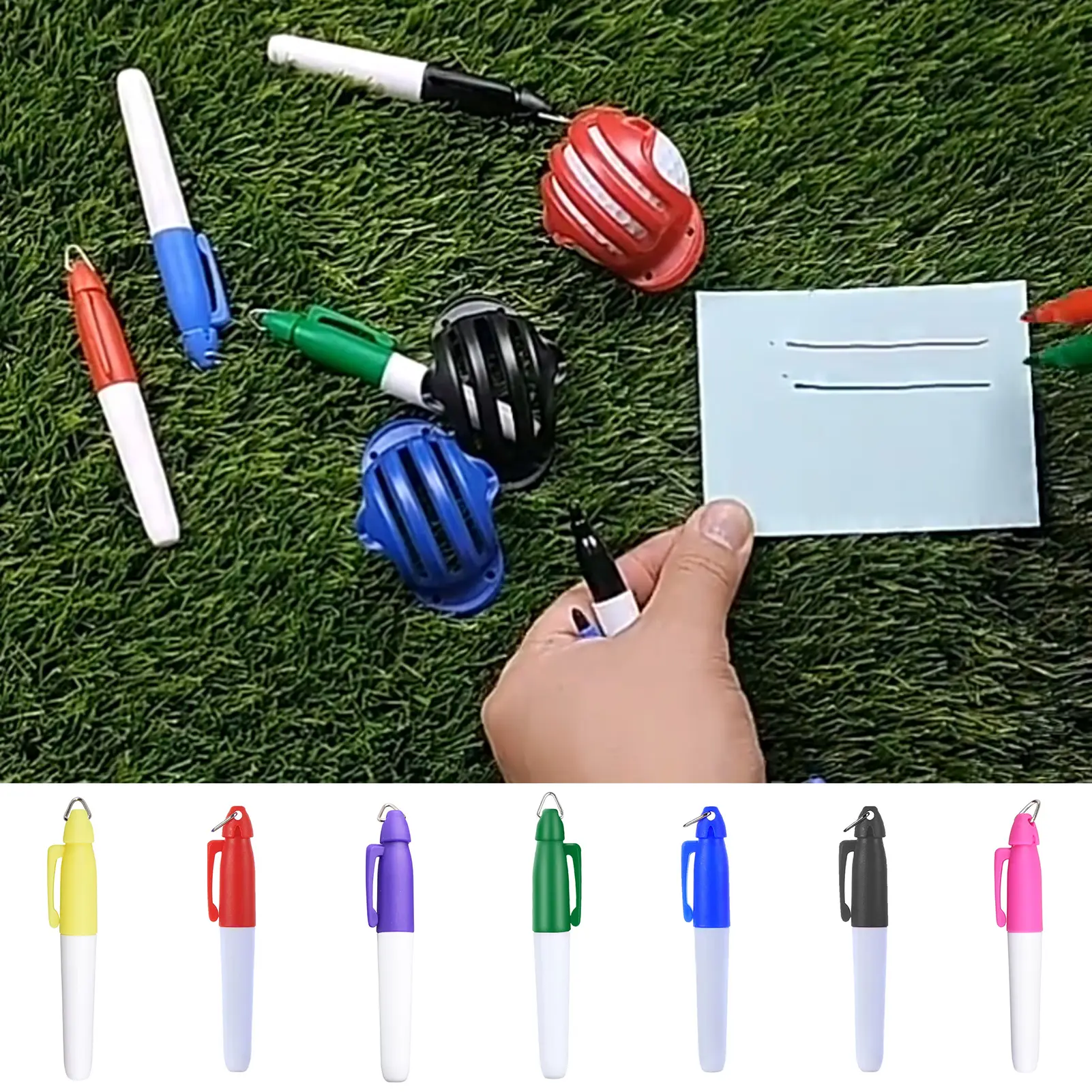 Bút Đánh Dấu Bóng Golf, Swazsdk, Thực Dụng, Bộ 3 Cái, Viết Tay Trong Suốt, Cầm Thoải Mái, Tuổi Thọ Bút Đánh Dấu Cao, Đáng Tin Cậy, Thích Hợp Cho Những Tình Nhân Thích Golf