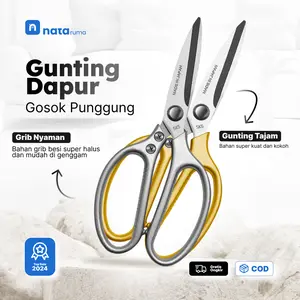 Gunting Dapur Serbaguna MultiFungsi Besi Gagang