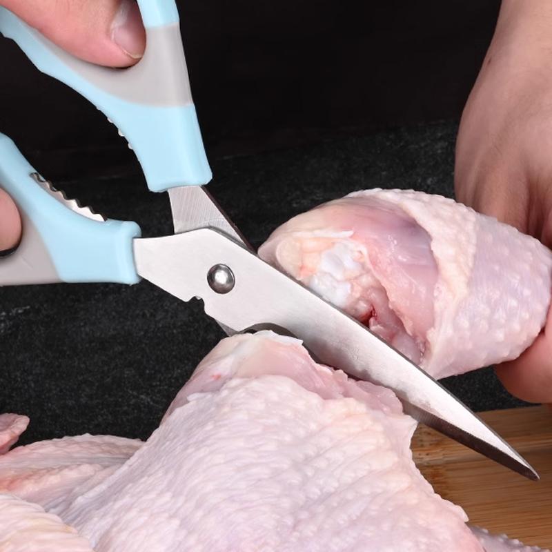 Product Introduction of Kitchen household stainless steel kitchen special strong chicken bone scissors, thickened walnut clip shell opener nuts 6