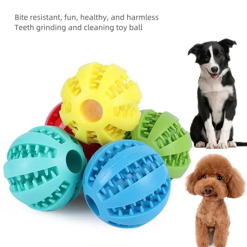 Maninan Gigi Bola Karet Lembut Mainan Kucing Anjing Murah TEETH Cleaning Ball 2