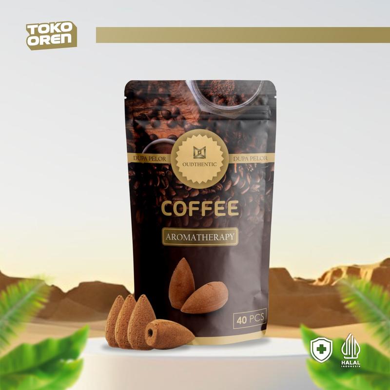 COFFEE - Isi 40 pcs Dupa Mini Pelor Kerucut Asap bawah Oudthentic Bunga 5