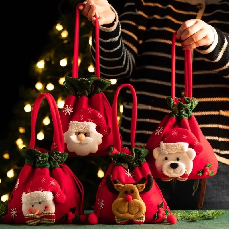 Christmas Gift Portable Christmas Eve Packing Box Apple Bag Gift Box Children Cartoon Christmas Eve High-End Internet Sensation Bag