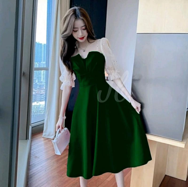 WearDiary Sizee M L XL Dressss Casual Kimnaraaaa / Gaun Kasual Pesta / Kekinian (Premium Quality) Jepang Kombinasi 6