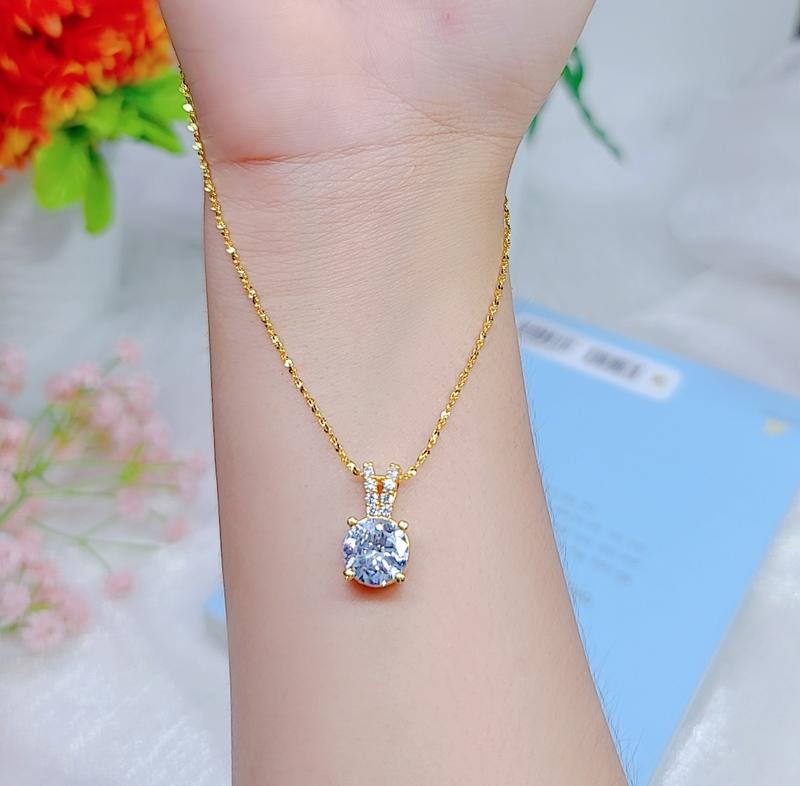 [1212] Dây xoắn nhí phối mặt 1 viên đá hình tai thỏ xinh xắn dây dài 45cm 4