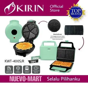 KIRIN Waffle Toaster KWT 400 R / S / KWT-400R / KWT 400R / 400S - HATI (R)