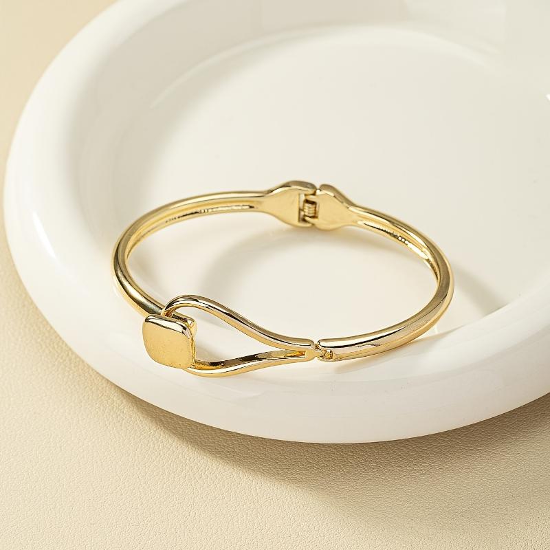 Minimalist Style Spring Alloy Bracelet 14K Plated Hand Jewelry Accessories Gift 1