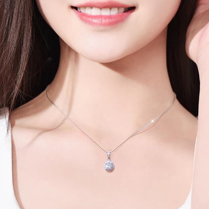 Dây chuyền mặt tròn sang trọng, quý phái dành cho nữ giới, phù hợp mọi lứa tuổi, độ dài 45cm, thêm dây chờ 5cm