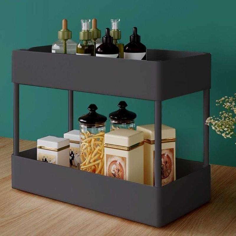 Rak Dapur 4 Susun Rak Troli Serbaguna Rak Persegi 3