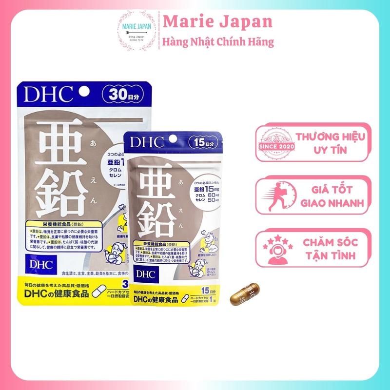 Viên Uống DHC Bổ Sung Kẽm Hỗ Trợ Giảm Mụn Giảm Rụng Tóc Nhật Bản