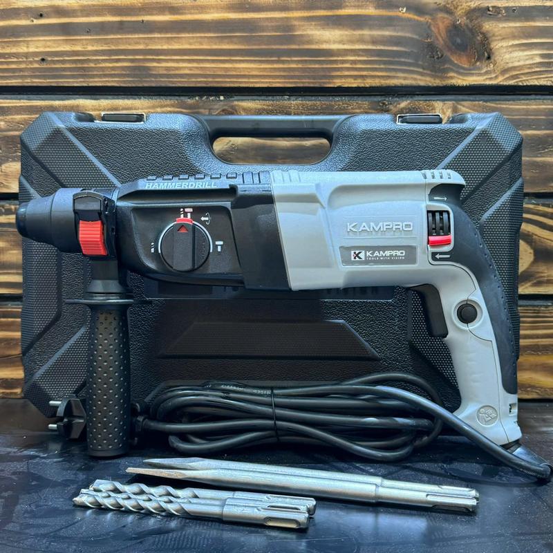 Máy Khoan Bê Tông Điện Cầm Tay KAMPRO Công Suất 1050w 3 Chức Năng - Bảo Hành 6 Tháng