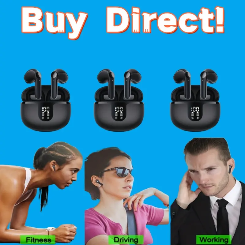 Enjoy seamless listening with these wireless earbuds. They provide stable connection and clear sound quality, making them perfect for music, podcasts, and calls without interruptions.