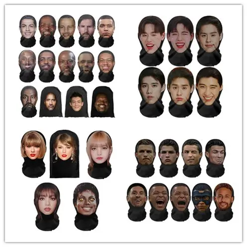 Mặt Nạ Kanye, In 3D, Thiết Kế Liền Mạch, Mặt Nạ Người Nổi Tiếng, Thích Hợp Cho Mọi Khuôn Mặt, Khăn Trùm Đầu Vui Nhộn Khăn Quàng Cổ Đi Xe Đạp, Mũ Đội Đầu Hóa Trang, Mũ Trùm Đầu Hip Hop, Đạo Cụ Tiệc Tùng