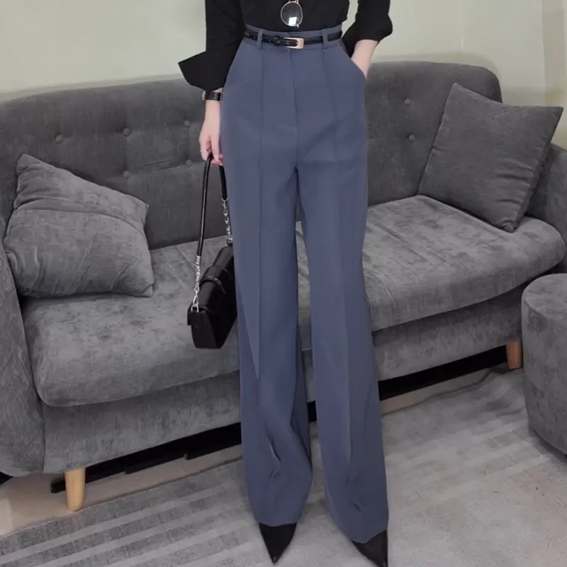 [QT01] Quần Tây Nữ Form Suông Lưng Cao - Suongg Store, có túi, ống 26 ( Chất vải mỗi màu khác nhau) Women Pants 2