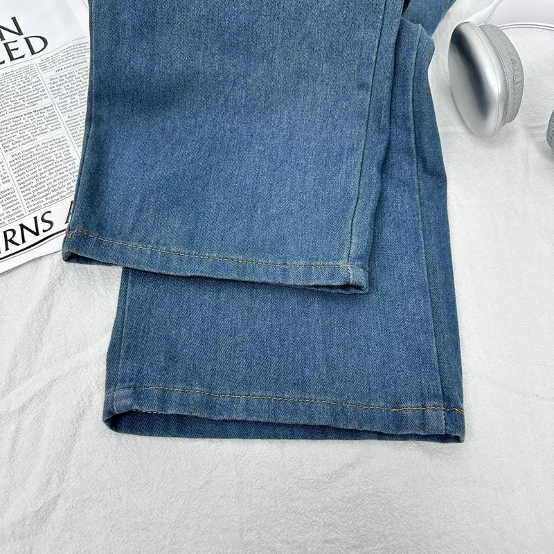Product Introduction of D714 - Jies Clothes [New Arrival] Seluar Jeans Baggy Loose Fits Wide leg Hight Design Unisex Casual(LightBlue/Blue) Premium Men's Clothing - Trendy Designs for Everyday Style 7