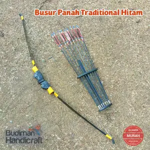 Busur Panah Tradisional Warna hitam