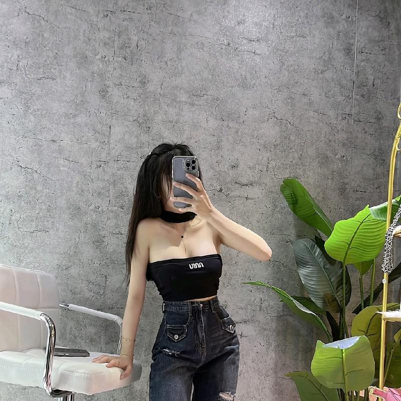 Áo chốt cơ chữ miu có khoá kéo sau . phom crt có mút đệm 5