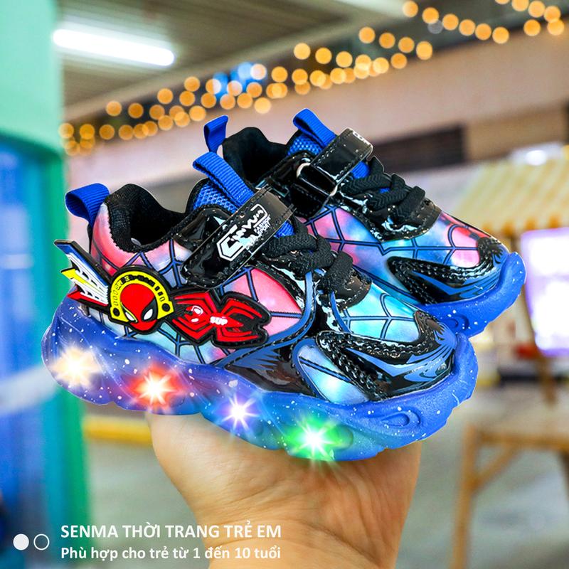 SENMA Giày siêu anh hùng bé trai người nhện giày cho bé trai 1 tuổi đến 10 tuổi