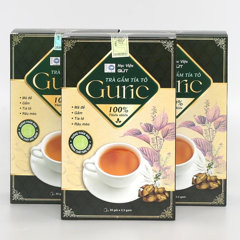  Combo 3 hộp Trà Guric Thảo mộc thiên nhiên -30 túi lọc  TL03  