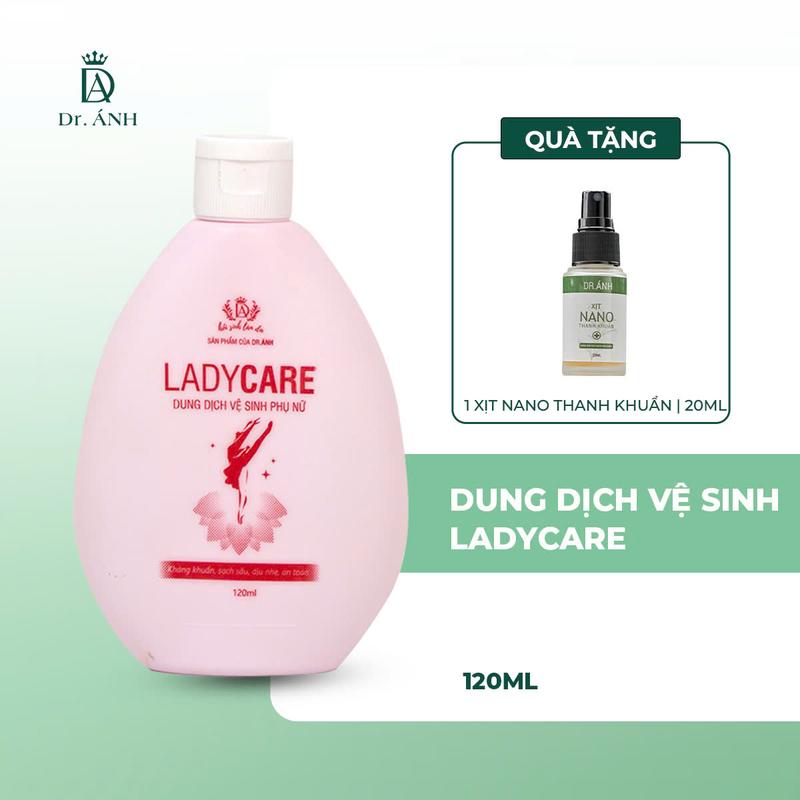 Combo Dung Dịch Vệ Sinh Phụ Nữ Lady Care (Quà Tặng Xịt Nano Thanh Khuẩn Dr.Ánh) Hỗ Trợ Làm Sạch & Kháng Khuẩn