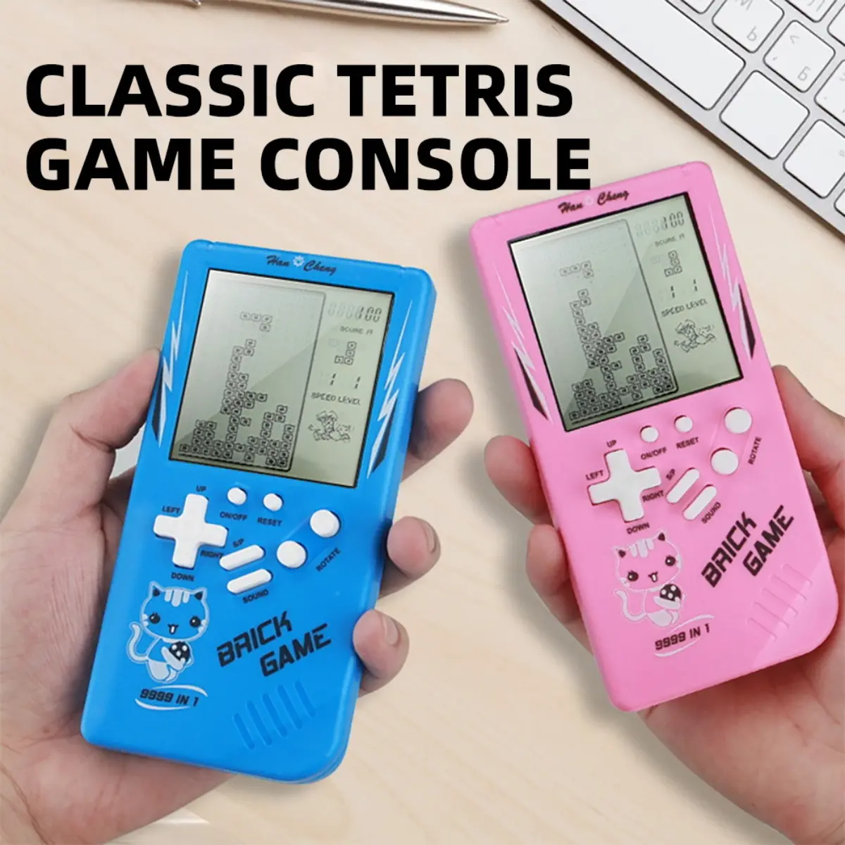Big Screen Lcd Classic Handheld Game Machine Brick Game For Kids Brick Game Device Vintage
